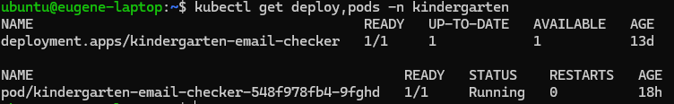 kubectl get deploy,pods